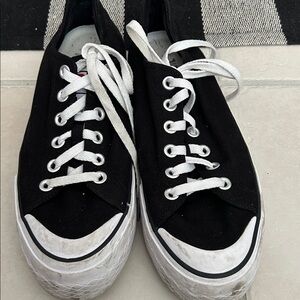 Fila Black Sneakers with White Accents